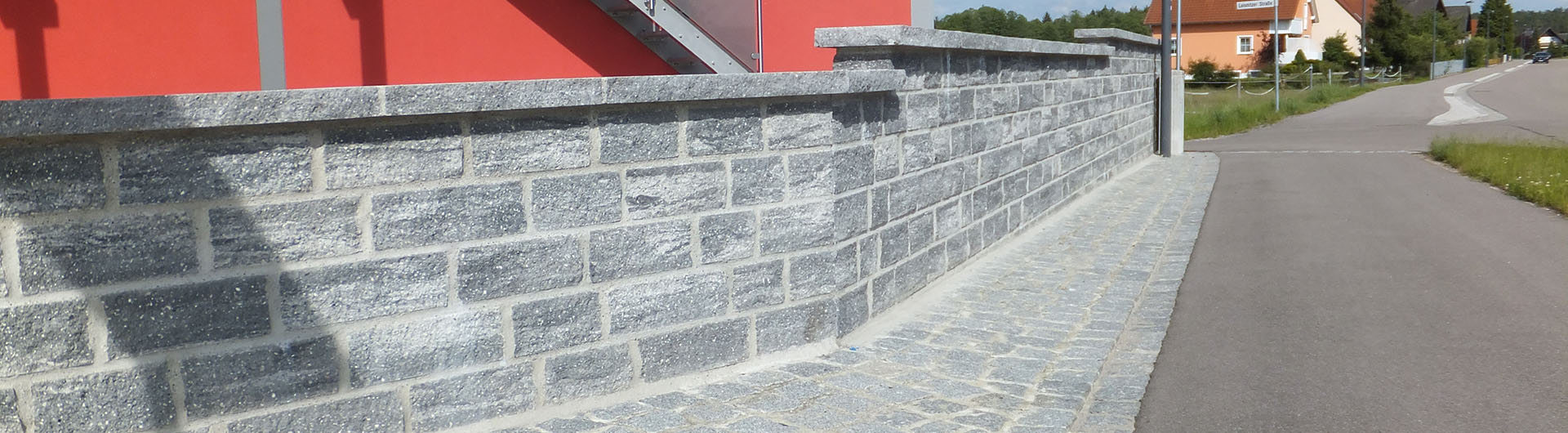 Gartenmauer Pflasterbau