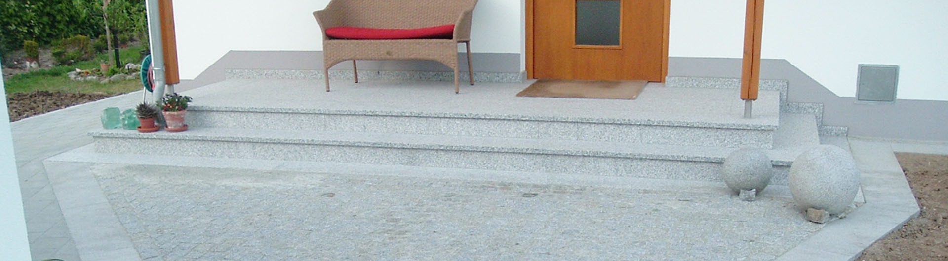 Pflasterlegen im Hof